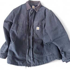 Vintage Carhartt Black Duck Canvas Work Jacket